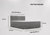 Boxspringbett mit Matratze 140x200 Forte - Doppelbett, Produktbild-Vorschau 6