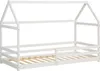 Homestyle4u detská posteľ biela 90x200cm dom posteľ ochrana Náhľad obrázku produktu 15