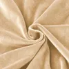 Stretch Sitzbezug für Stühle - 40 x 40 cm - Beige Samt - Produktbild-Vorschau 5