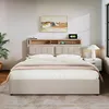 A bedroom scene with a bed and headboard. Anteprima dell’immagine prodotto