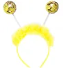 A bee-themed headband with sequined antennae. Produktbild-Vorschau