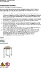 An image showing safety instructions and a product image of a side table. Produktbild-Vorschau