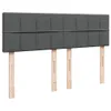 Boxspringbett mit Matratze Dunkelgrau 140x190 cm Stoff Produktbild-Vorschau 10