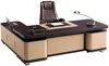 Eckschreibtisch aus MDF und PVC in modernem Design, schwarz Produktbild-Vorschau 1