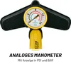 Dunlop Fahrradpumpe mit Manometer - Luftpumpe Fahrrad für Produktbild-Vorschau 6