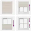 vidaXL Plissee Faltrollo Rollo Plisseerollo 110x100cm Creme Produktbild-Vorschau 5