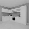 13dílná rohová kuchyňská linka Kuchyňská linka 328 x 178 cm Náhled obrázku produktu 2