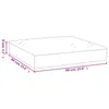 vidaXL Palettenkissen Beige 60x60x8 cm Oxford-Gewebe Produktbild-Vorschau 7