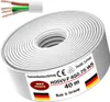40 m di cavo flessibile in plastica H05VV-F 4G0,75 Bianco Anteprima dell’immagine prodotto 1