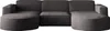 Kaiser Möbel Ecksofa Designer MODENA U STUDIO stoff Dicker Produktbild-Vorschau 3