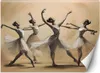 Murale XXL ballerine in stile vintage carta da parati Anteprima dell’immagine prodotto 1