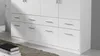 Kleiderschrank - Weiß matt - Weiß Hochglanz - 181 x 197 cm Produktbild-Vorschau 4