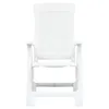 vidaXL Chaises de jardin réglables 2 pcs. Plastique blanc Voir les images du produit 10