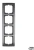 Busch-Jaeger 1724-80 Wandplatte/Schalterabdeckung Chrom Anteprima dell’immagine prodotto 1