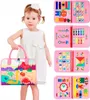 Montessori Sensoric Manipulation Panel Clock Material Case Náhľad obrázku produktu 2