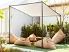 BELIANI Pergola béžová polyester ocel 282 x 294 cm látkové Náhled obrázku produktu 2