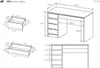 FURNLUX Schreibtisch Ada Schwarz 120cm / Hauptfarbe: Produktbild-Vorschau 6