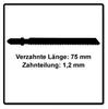Festool Stichsägeblatt HS 75/1,2 BI/5 METAL STEEL/STAINLESS Produktbild-Vorschau 6