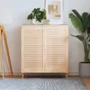 vidaXL Šatní dveře žaluziový design 2 ks 99,3x49,4 masivní Náhled obrázku produktu 2