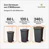Blumfeldt Mülltonnenbox für 60/120/240 L Behälter, Produktbild-Vorschau 3