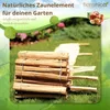Floranica Staketenzaun aus Haselnuss mit Pfosten 50 cm hoch Produktbild-Vorschau 9