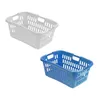 Two laundry baskets, one white and one blue, are shown against a white background. Produktbild-Vorschau