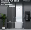ovimar Magnetischer Duschvorhang Elgafossen grau waschbar Produktbild-Vorschau 4