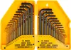 A set of hex keys in a yellow case. Voir les images du produit