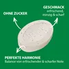 A single VIVIL lozenge is shown centrally with arrows pointing to text describing its features. Produktbild-Vorschau