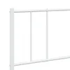 Bettgestell mit Kopf- und Fußteil Metall Weiß 200x200 cm , Produktbild-Vorschau 9