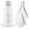 A bottle of body lotion and a white glove on a white background. Voir les images du produit