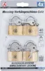 KRAFTMANN 3101 Messing-Vorhängeschloss-Satz, 4-tlg. Produktbild-Vorschau 3