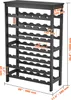 SucceBuy 42 Flaschen modulares Weinregal schwarz, 7-stöckig Produktbild-Vorschau 7