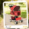 PawHut Hundewagen Hundebuggy Faltbar Katzenwagen bis 10kg Produktbild-Vorschau 3