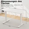 COSTWAY Schreibtisch 120x60cm höhenverstellbar, Produktbild-Vorschau 7