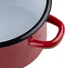 Emaillierter Topf ohne Deckel RED 5.5l Gas Induktion Produktbild-Vorschau 6
