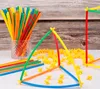 400stk Strohhalme Bausteine Set Lernspielzeug ab 3 Jahren Produktbild-Vorschau 5