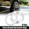 4pcs OD 76mm à ID 66.6mm Aluminium Alliage Voiture Auto Hub Voir les images du produit 1