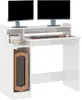 vidaXL Schreibtisch mit LEDs Hochglanz-Weiß 97x45x90 cm Produktbild-Vorschau 3
