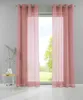 2er Set Ösengardinen HxB 245x140 cm Altrosa Transparent Produktbild-Vorschau 1