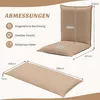 Costway Bodenstuhl, Beige, gepolstert, mit Stoffbezug & Produktbild-Vorschau 3