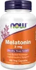 Melatonin 3 mg Gesunder Schlaf 180 Veg Kapseln Now Foods Produktbild-Vorschau 1