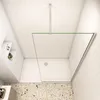 Duschspa Walk-In Dusche 120x200cm Chrom glänzend Duschwand Produktbild-Vorschau 3
