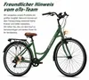oToMUNICH Plus Olive Green 28 Zoll Fahrrad, Shimano 7-Gang, Produktbild-Vorschau 10