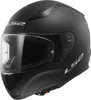 A black motorcycle helmet with a clear visor. Náhled obrázku produktu