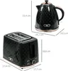 Wasserkocher- und Toaster-Set, 1,7 L, verschiedene Modi, Produktbild-Vorschau 3