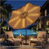 COSTWAY Sonnenschirm Hawaii PP-Stroh 300cm, Gartenschirm Produktbild-Vorschau 2