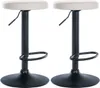 2er Set Barhocker Ponte Kunstleder schwarz weiß Produktbild-Vorschau 1
