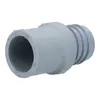 A close-up studio shot of a gray plastic pipe fitting on a white background. Produktbild-Vorschau