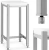 Metzgerblock aus Polyethylen auf Stahlsockel, 40 x 40 x 88 Produktbild-Vorschau 1
